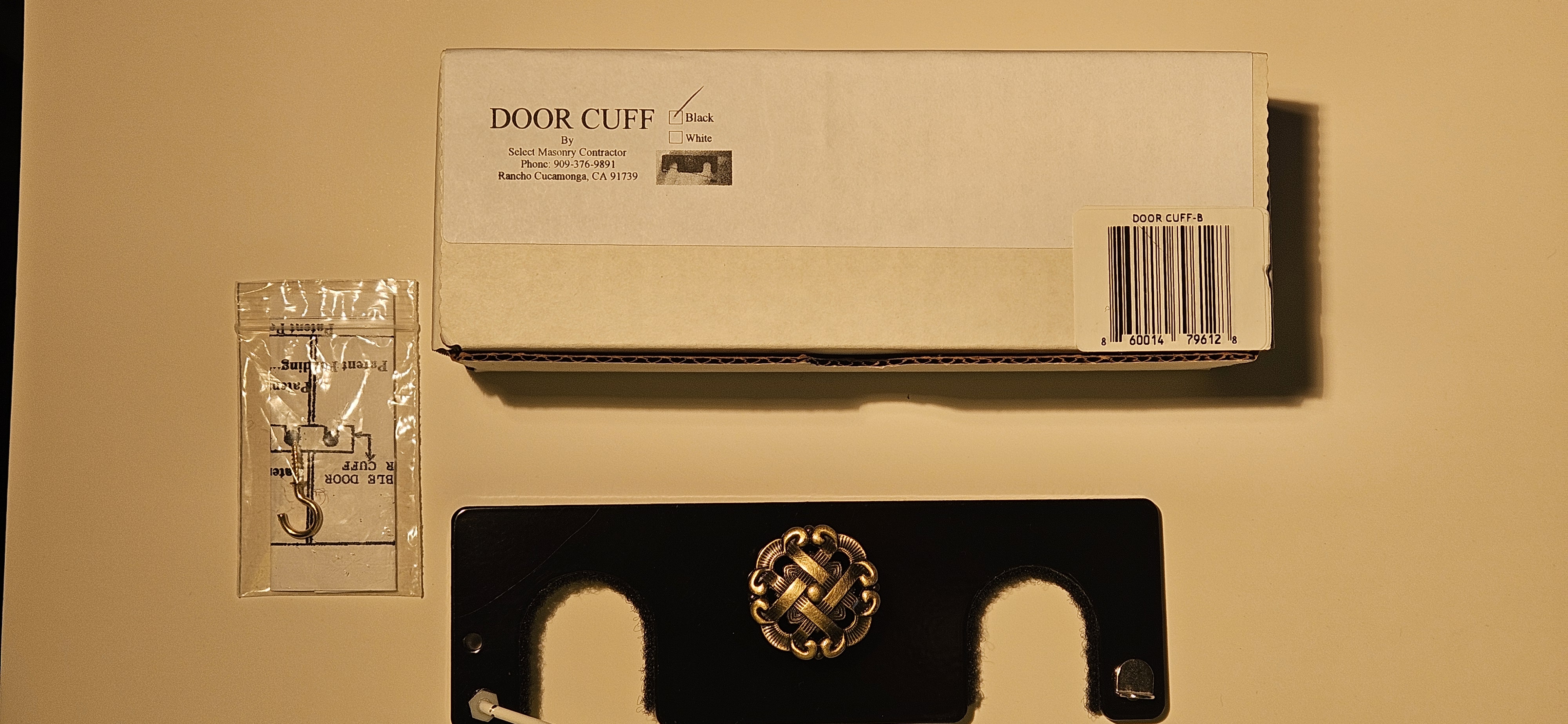 Home Security Door Cuff with box