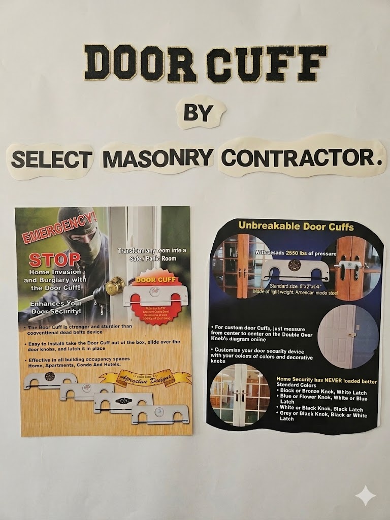 Home Security Door Cuff by Select Masonry Contractor