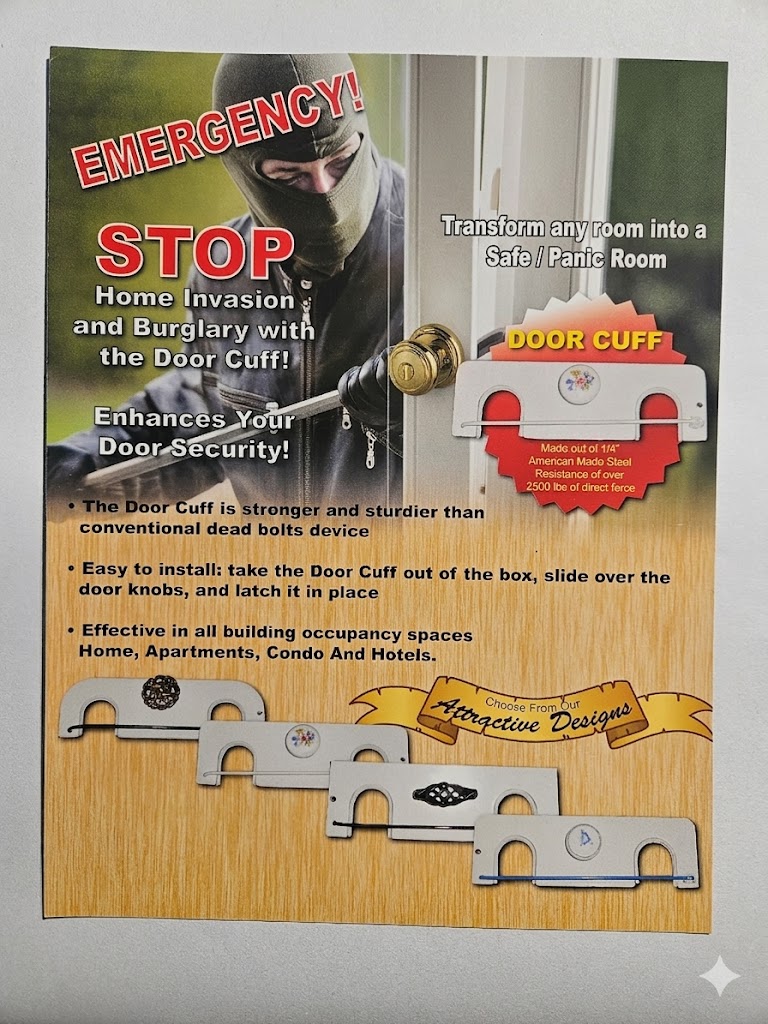 EMERGENCY — Stop Home Invasion and Burglary with the Home Security Door Cuff